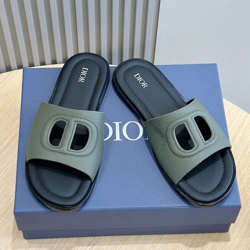 Christian Dior Slippers For Men #1225684 $60.00 USD, Wholesale Replica Christian Dior Slippers