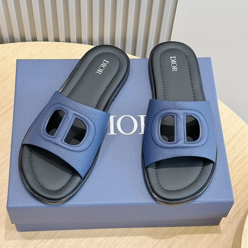 Christian Dior Slippers For Men #1225685 $60.00 USD, Wholesale Replica Christian Dior Slippers