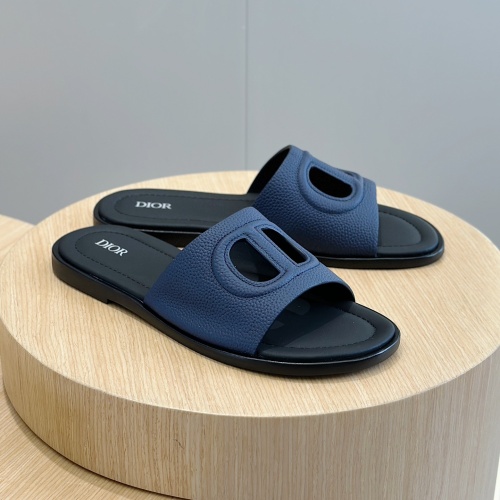 Replica Christian Dior Slippers For Men #1225685 $60.00 USD for Wholesale