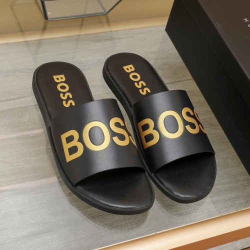 Boss Slippers For Men #1225689 $64.00 USD, Wholesale Replica Boss Slippers