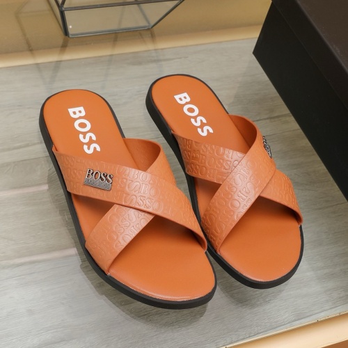 Boss Slippers For Men #1225691 $64.00 USD, Wholesale Replica Boss Slippers