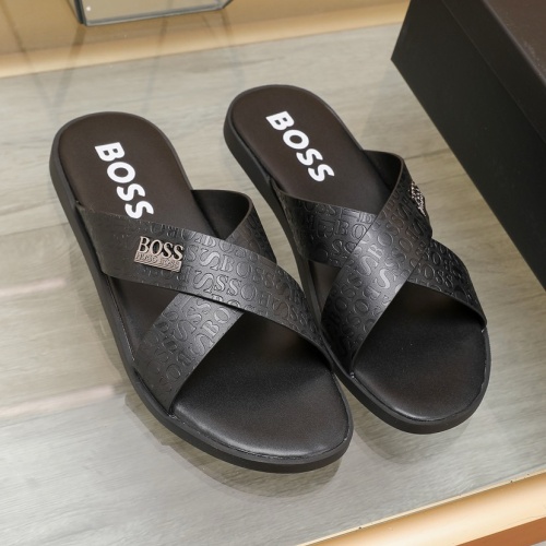 Boss Slippers For Men #1225692 $64.00 USD, Wholesale Replica Boss Slippers