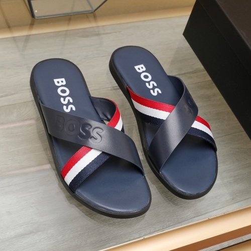 Boss Slippers For Men #1225694 $64.00 USD, Wholesale Replica Boss Slippers