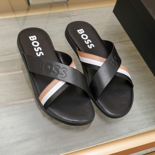 Boss Slippers For Men #1225695 $64.00 USD, Wholesale Replica Boss Slippers