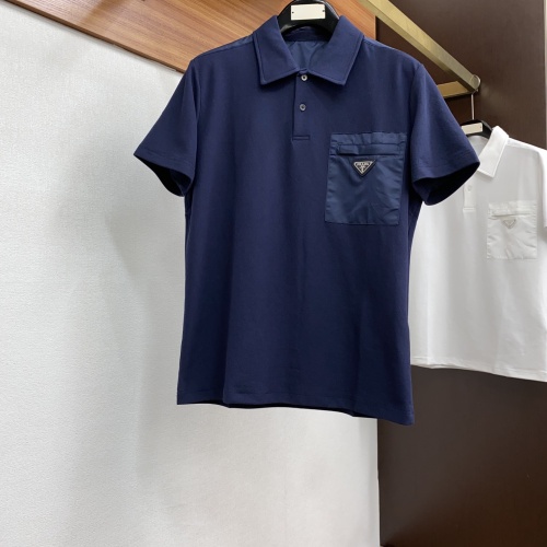 Prada T-Shirts Short Sleeved For Men #1225921 $82.00 USD, Wholesale Replica Prada T-Shirts