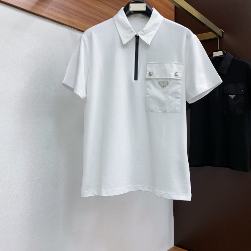 Prada T-Shirts Short Sleeved For Men #1225923 $82.00 USD, Wholesale Replica Prada T-Shirts