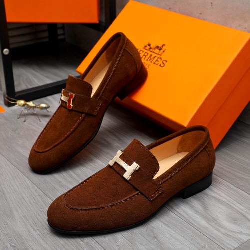 Hermes Leather Shoes For Men #1225931 $92.00 USD, Wholesale Replica Hermes Leather Shoes