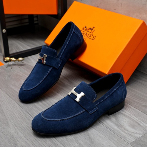 Hermes Leather Shoes For Men #1225932 $92.00 USD, Wholesale Replica Hermes Leather Shoes