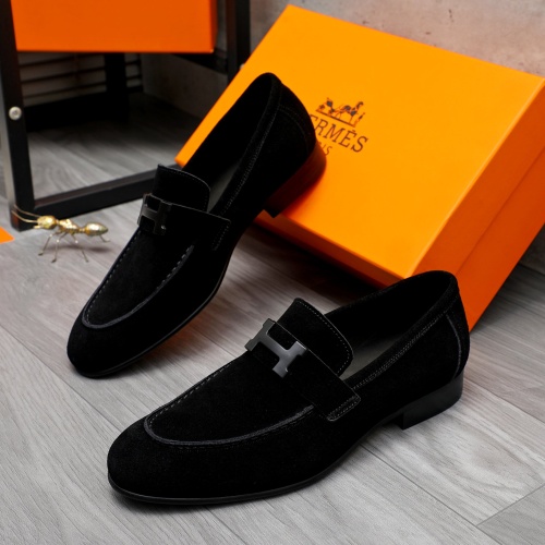 Hermes Leather Shoes For Men #1225934 $92.00 USD, Wholesale Replica Hermes Leather Shoes