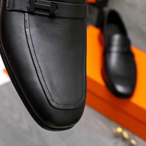 Replica Hermes Leather Shoes For Men #1225936 $92.00 USD for Wholesale