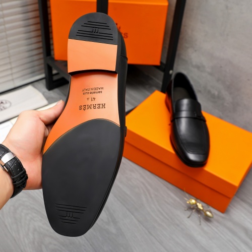 Replica Hermes Leather Shoes For Men #1225936 $92.00 USD for Wholesale