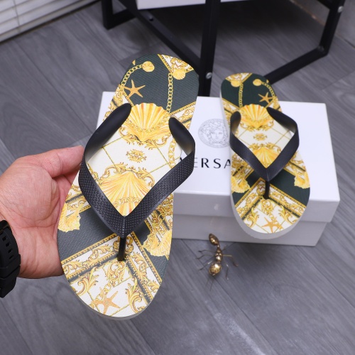 Replica Versace Slippers For Men #1226059 $42.00 USD for Wholesale