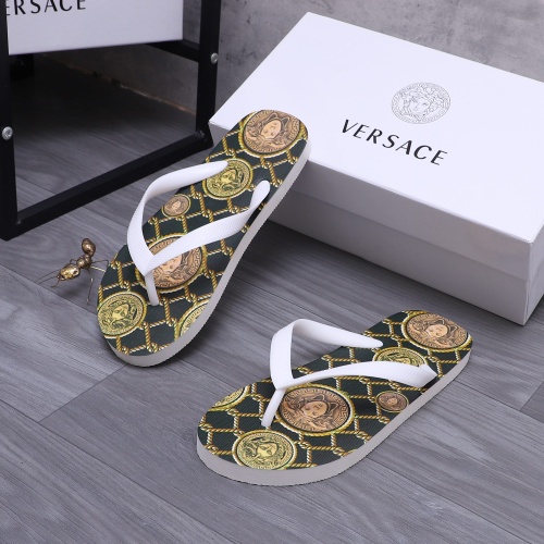 Replica Versace Slippers For Men #1226060 $42.00 USD for Wholesale