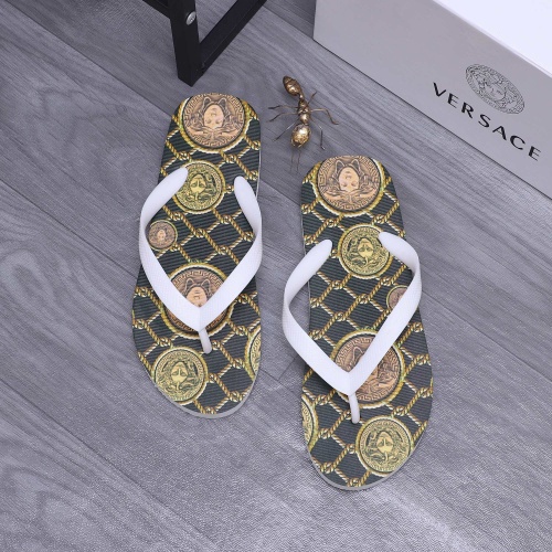 Replica Versace Slippers For Men #1226060 $42.00 USD for Wholesale