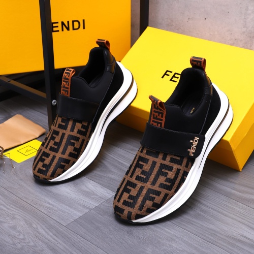 Replica Fendi Casual Shoes For Men #1226221 $80.00 USD for Wholesale