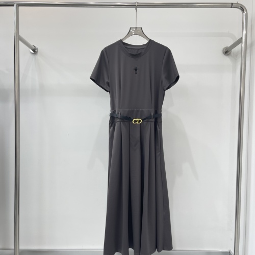 Christian Dior Dresses Short Sleeved For Women #1226257 $140.00 USD, Wholesale Replica Christian Dior Dresses