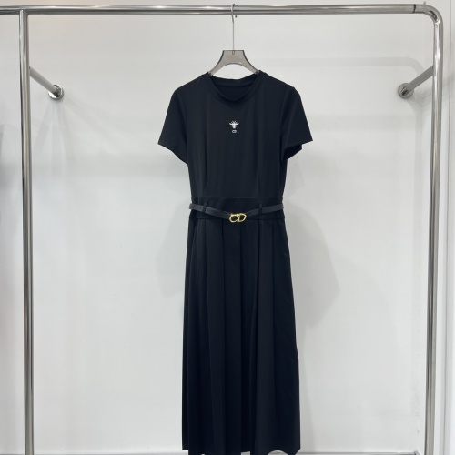 Christian Dior Dresses Short Sleeved For Women #1226258 $140.00 USD, Wholesale Replica Christian Dior Dresses