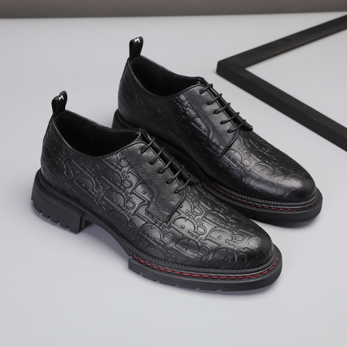 Replica Christian Dior Leather Shoes For Men #1226269 $82.00 USD for Wholesale