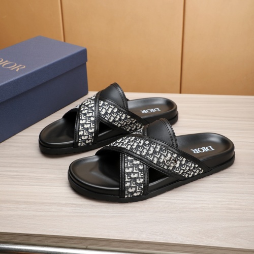 Christian Dior Slippers For Men #1226285 $52.00 USD, Wholesale Replica Christian Dior Slippers