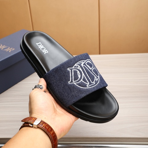 Replica Christian Dior Slippers For Men #1226287 $52.00 USD for Wholesale