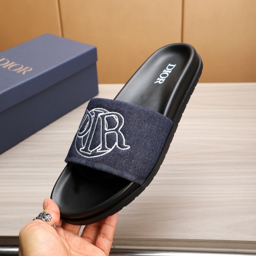 Replica Christian Dior Slippers For Men #1226287 $52.00 USD for Wholesale