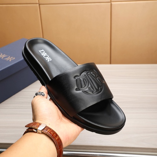 Replica Christian Dior Slippers For Men #1226289 $52.00 USD for Wholesale