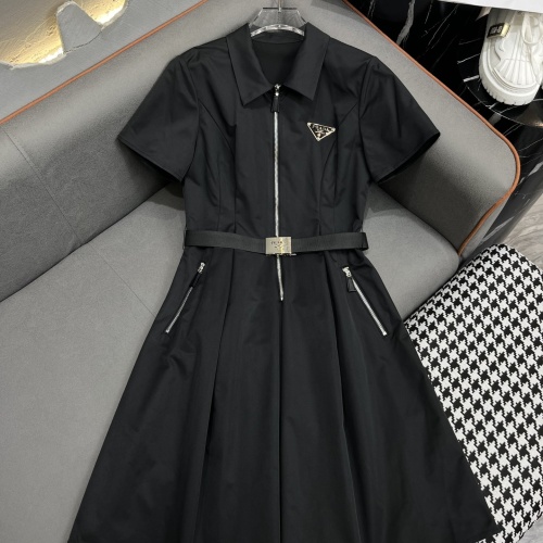 Prada Dresses Short Sleeved For Women #1226453 $96.00 USD, Wholesale Replica Prada Dresses