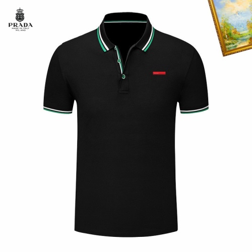 Prada T-Shirts Short Sleeved For Men #1226552 $29.00 USD, Wholesale Replica Prada T-Shirts