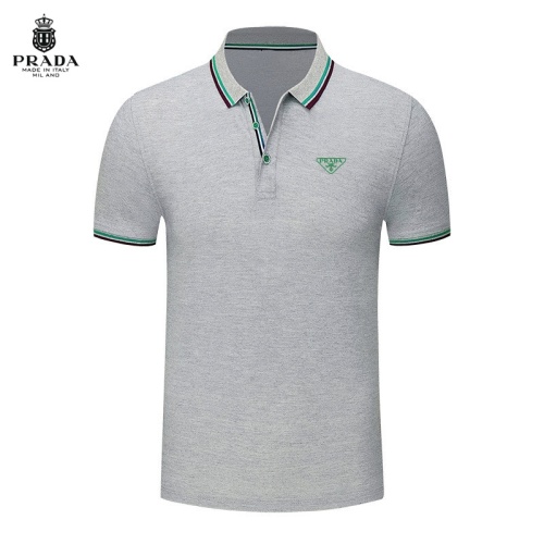 Prada T-Shirts Short Sleeved For Men #1226591 $29.00 USD, Wholesale Replica Prada T-Shirts