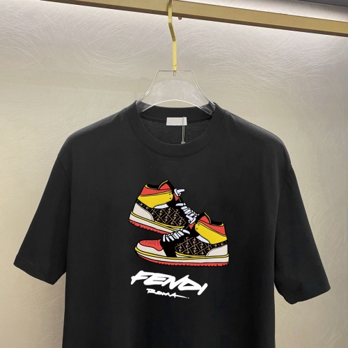 Replica Fendi T-Shirts Short Sleeved For Unisex #1226814 $25.00 USD for Wholesale