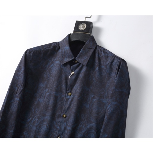 Replica Versace Shirts Long Sleeved For Men #1226958 $48.00 USD for Wholesale