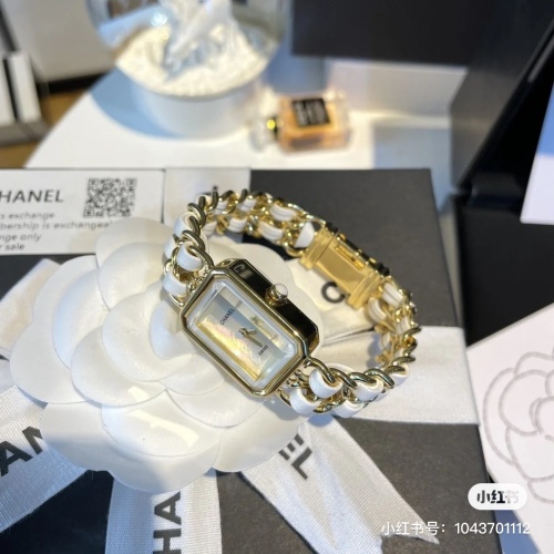 Replica Chanel Watches In Gold For Women #1227018 $64.00 USD for Wholesale