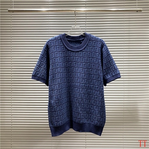 Fendi Sweaters Short Sleeved For Men #1227343 $48.00 USD, Wholesale Replica Fendi Sweaters