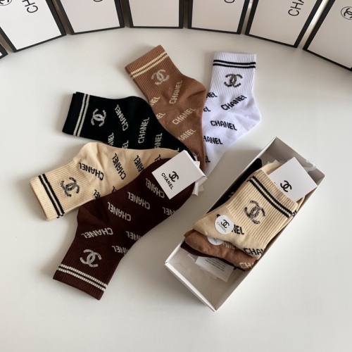 Replica Chanel Socks #1227540 $27.00 USD for Wholesale