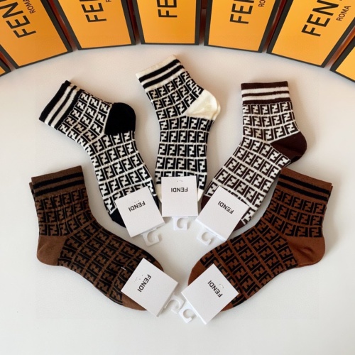 Replica Fendi Socks #1227544 $27.00 USD for Wholesale