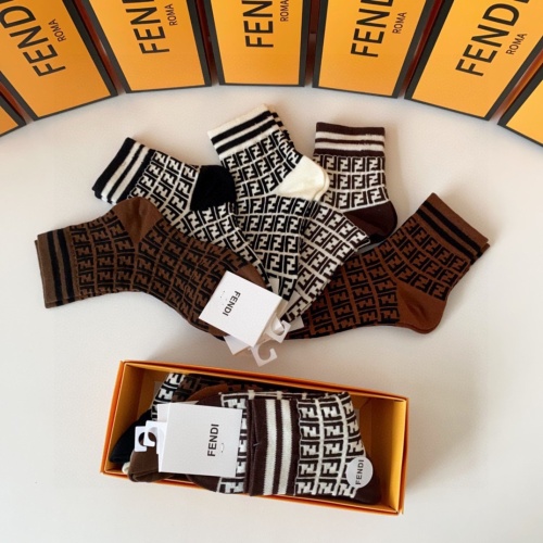 Replica Fendi Socks #1227544 $27.00 USD for Wholesale