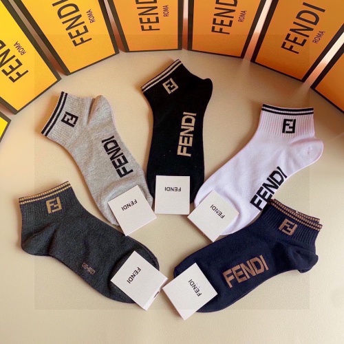 Replica Fendi Socks #1227548 $27.00 USD for Wholesale