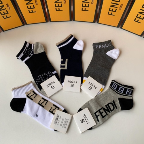 Replica Fendi Socks #1227549 $27.00 USD for Wholesale