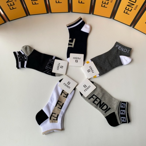 Replica Fendi Socks #1227549 $27.00 USD for Wholesale