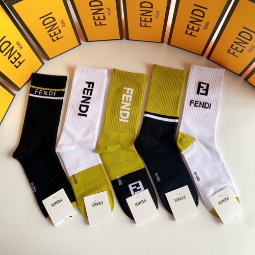 Fendi Socks #1227551 $32.00 USD, Wholesale Replica Fendi Socks