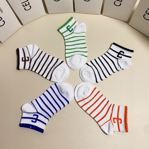 Replica Celine Socks #1227552 $27.00 USD for Wholesale