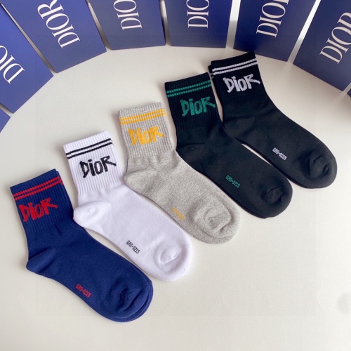 Replica Christian Dior Socks #1227558 $27.00 USD for Wholesale