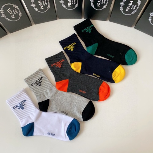 Replica Prada Socks #1227595 $27.00 USD for Wholesale