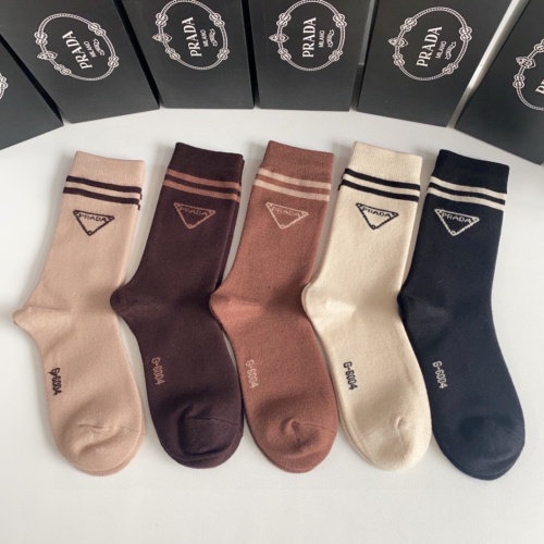 Prada Socks #1227599 $29.00 USD, Wholesale Replica Prada Socks