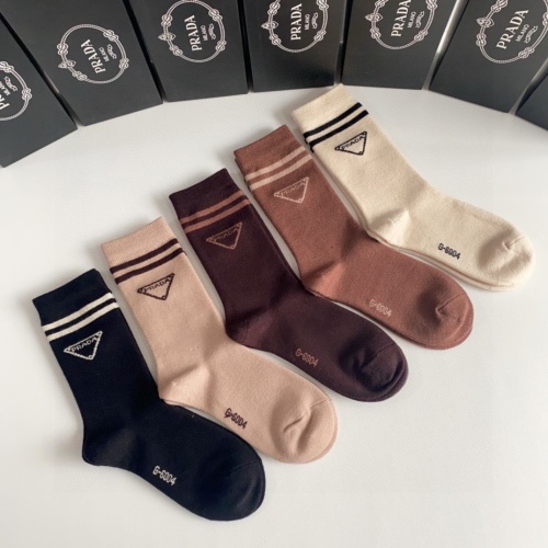 Replica Prada Socks #1227599 $29.00 USD for Wholesale