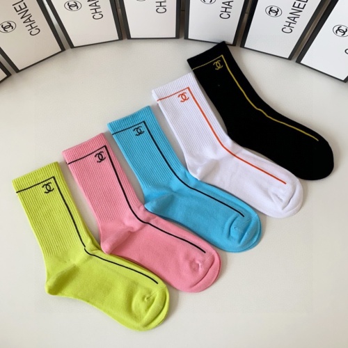 Replica Chanel Socks #1227658 $29.00 USD for Wholesale