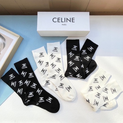 Replica Celine Socks #1227684 $34.00 USD for Wholesale