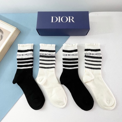 Replica Christian Dior Socks #1227685 $34.00 USD for Wholesale