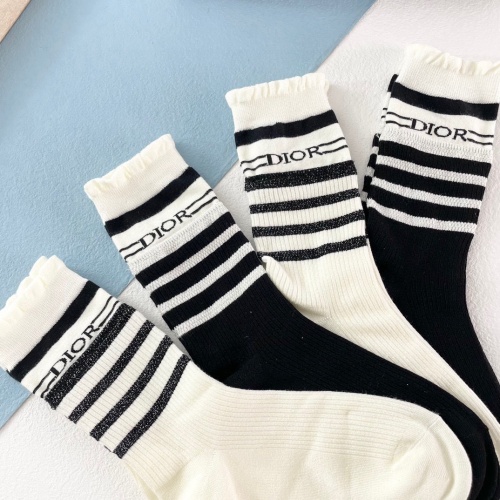 Replica Christian Dior Socks #1227685 $34.00 USD for Wholesale