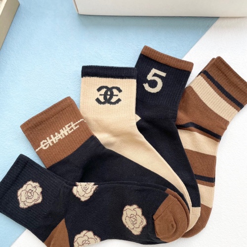 Replica Chanel Socks #1227705 $27.00 USD for Wholesale